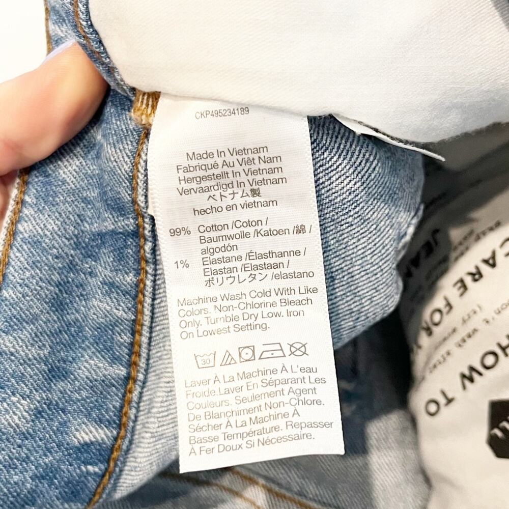 Madewell The Curvy Perfect Vintage Mid Length Jean Shorts Blue 29 - Picture 5 of 6